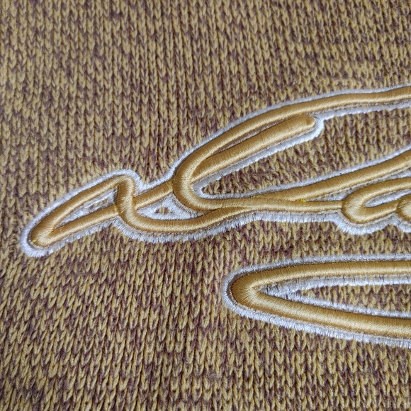 Vintage Davoucci Men's Mustard Signature Crew Neck Sweater XL - Picture 9 of 16